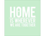 Hornbach Glasbild Home is wherever we are together 30x30 cm GLA1001