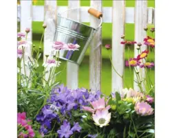 Glasbild Lovely garden II 20x20 cm