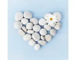 Glasbild Stones And Love 50x50 cm GLA788