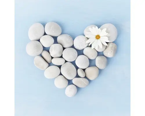 Glasbild Stones And Love 50x50 cm GLA788