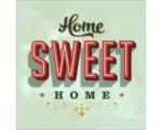 Hornbach Glasbild Retro Sweet 30x30 cm