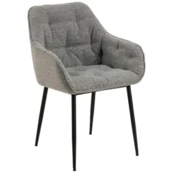 Armlehnstuhl in Bouclé