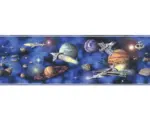 Hornbach Selbstklebende PVC-Bordüre A.S. Creation Only Borders 8 Raumschiffe blau 5 m x 17 cm