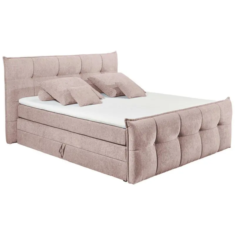 Boxspringbett 180/200 cm in Rosa