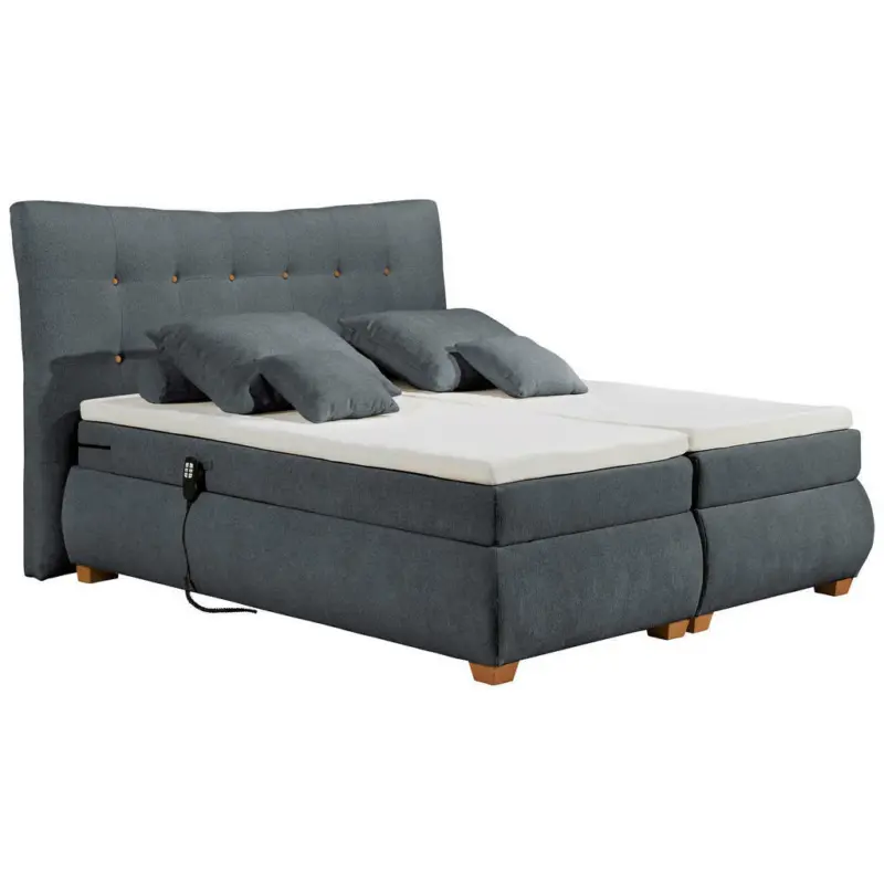 Boxspringbett 180/200 cm in Anthrazit