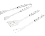 Hornbach Grillbesteck-Set 3-teilig Edelstahl 20 x 6 x 38 cm silber