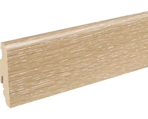SKANDOR Sockelleiste Eiche sandbraun FLEI265 SU60L 19 x 58 x 2400 mm