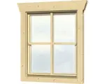Hornbach Einzelfenster für Gartenhaus 45 mm SKAN HOLZ Anschlag links 57,5x70,5 cm, natur