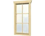 Hornbach Einzelfenster für Gartenhaus 45 mm SKAN HOLZ Anschlag links 57,5x123,5 cm, natur