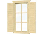 Hornbach Fensterläden SKAN HOLZ Einzelfenster 28/45 mm groß, natur