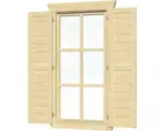 Hornbach Fensterläden SKAN HOLZ Einzelfenster 28/45 mm groß, natur