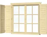Hornbach Fensterläden SKAN HOLZ Doppelfenster 28/45 mm groß, natur