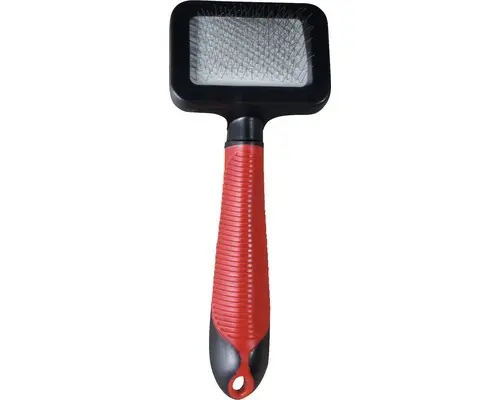 Zupfbürste Karlie für Hunde klein, schwarz-rot