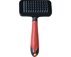 Massagebürste Karlie mittel, schwarz-rot