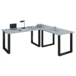 XXXLutz Lauterach - Ihr M&ouml;belhaus bei Bregenz Eckschreibtisch 160/50/76 cm in Grau, Schwarz