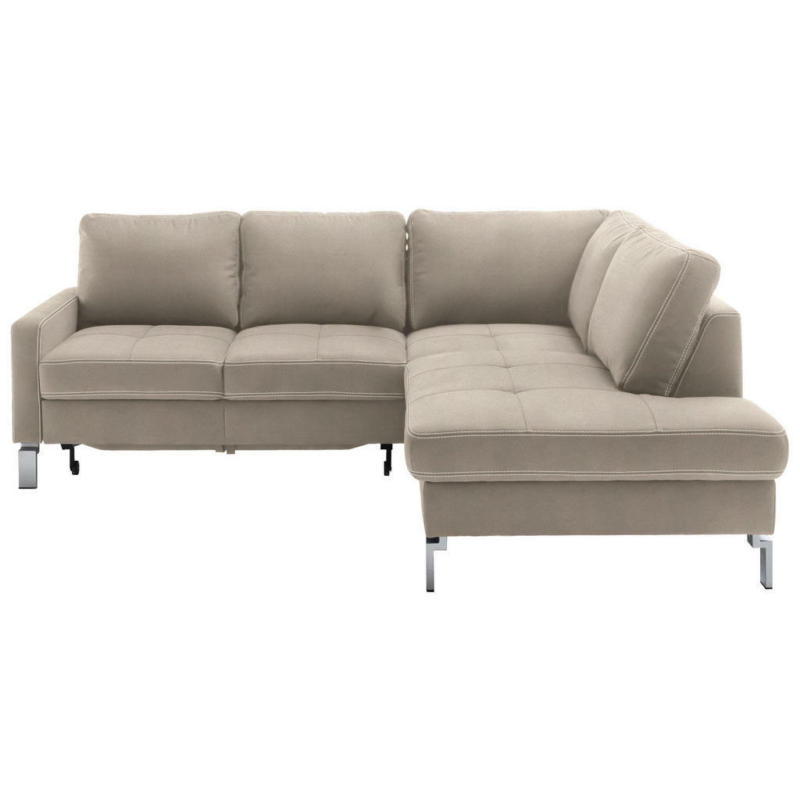 Ecksofa in Mikrofaser Taupe