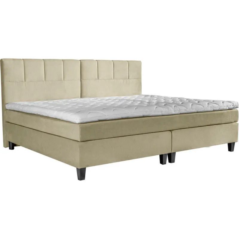 Boxspringbett 160/200 cm in Creme