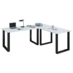 XXXLutz Lauterach - Ihr M&ouml;belhaus bei Bregenz Eckschreibtisch 130/50/76 cm in Schwarz, Wei&szlig;