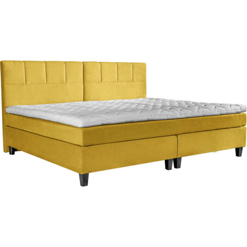 Boxspringbett 160/200 cm in Gelb