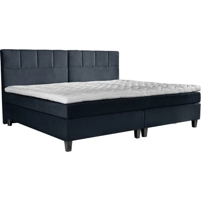 Boxspringbett 240/200 cm in Dunkelblau