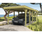 Hornbach Einzelcarport SKAN HOLZ Friesland 314x860 cm mit Aluminium-Dach tauchimprägniert