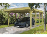 Hornbach Einzelcarport SKAN HOLZ Friesland 397x555 cm mit Aluminium-Dach tauchimprägniert