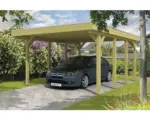 Hornbach Einzelcarport SKAN HOLZ Friesland 397x555 cm mit Aluminium-Dach tauchimprägniert