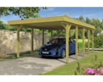 Hornbach Einzelcarport SKAN HOLZ Friesland 397x708 cm mit Aluminium-Dach tauchimprägniert