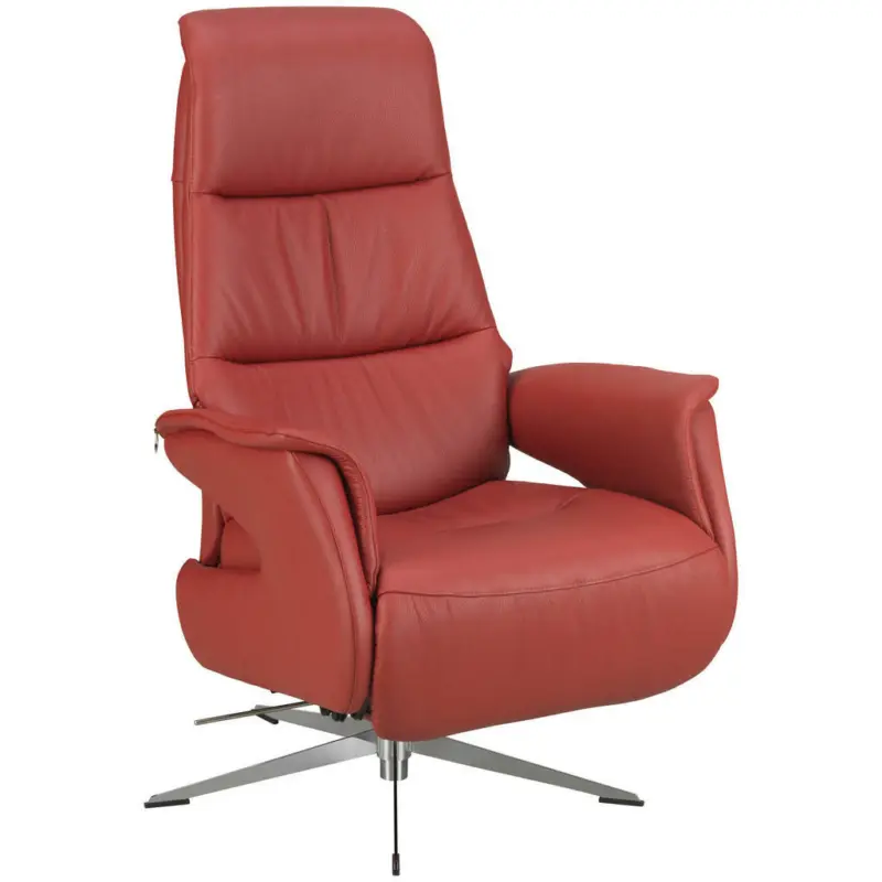 Relaxsessel in Leder Rot