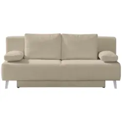 Schlafsofa in Kord Hellbraun