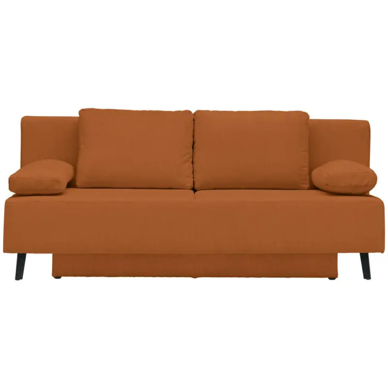 Schlafsofa in Kord Orange