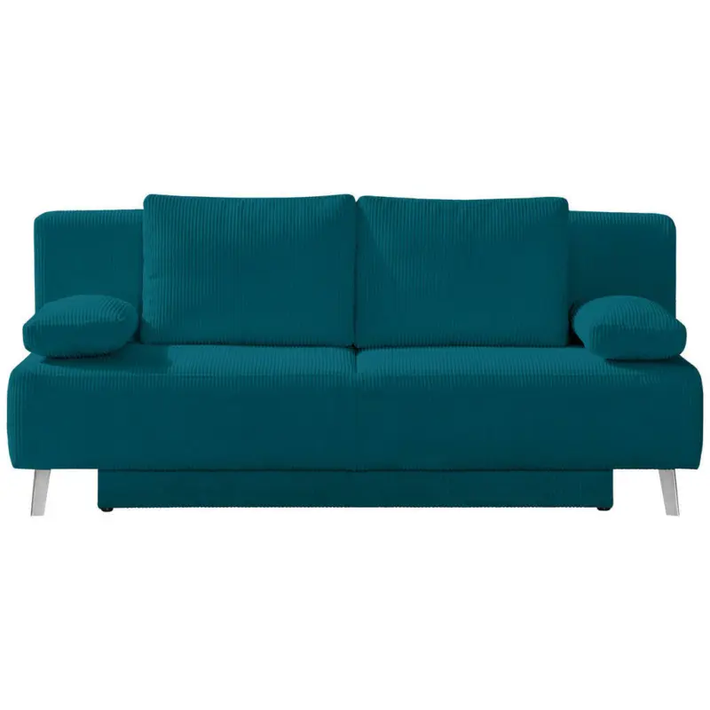 Schlafsofa in Kord Petrol