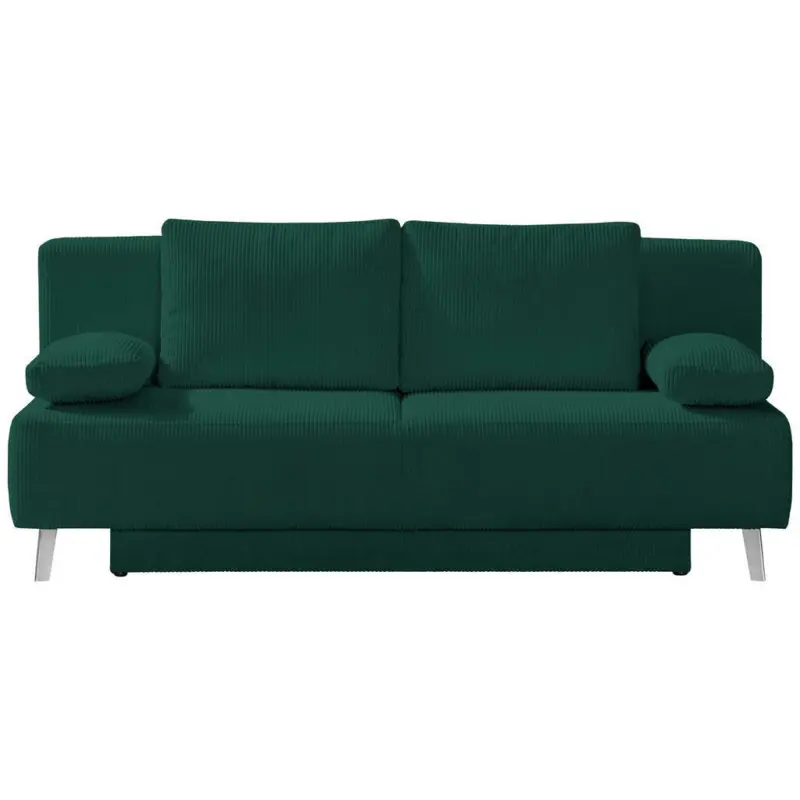 Schlafsofa in Kord Gr&uuml;n