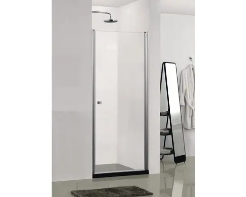 Pendeltür für Nische Sanotechnik Elegance N1490 900x1950 mm Echtglas Klar hell chromoptik