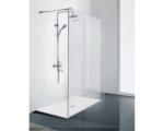 Hornbach Raumdusche Sanotechnik Elegance Walk-In 1000x1950 mm Echtglas Klar hell chromoptik