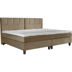 Boxspringbett 240/200 cm in Hellbraun