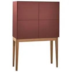 Sekretär in Nussbaumfarben, Rotbraun