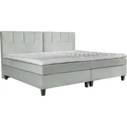 Boxspringbett 180/200 cm in Hellgrau