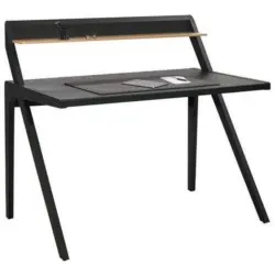 Schreibtisch 120/75/107 cm in Anthrazit, Eichefarben, Champagner