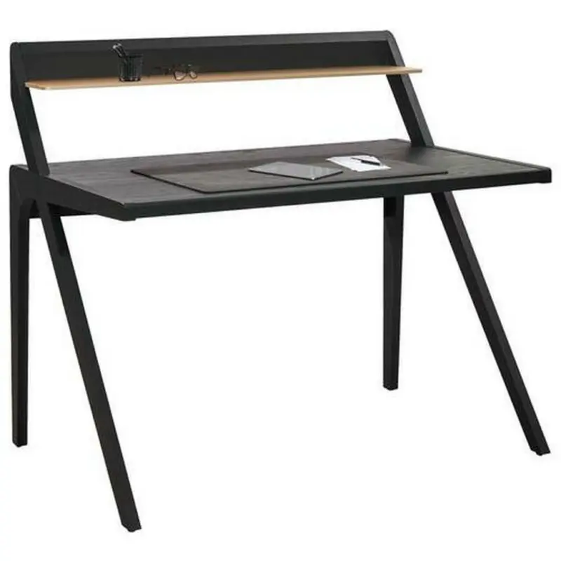 Schreibtisch 120/75/107 cm in Anthrazit, Eichefarben, Champagner