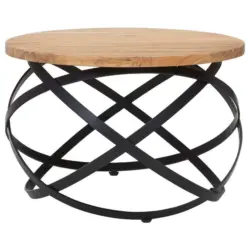 Couchtisch in Holz, Metall