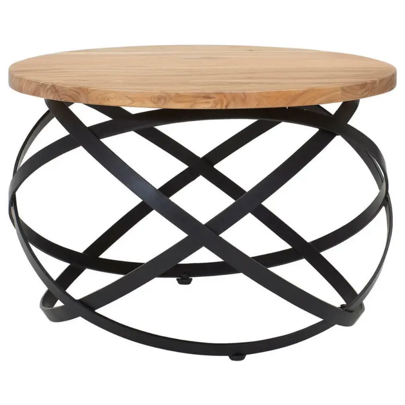 Couchtisch in Holz, Metall