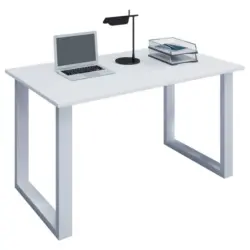 Schreibtisch 140/50/76 cm in Weiß