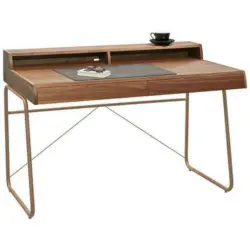 Schreibtisch 120/70/84 cm in Nussbaumfarben