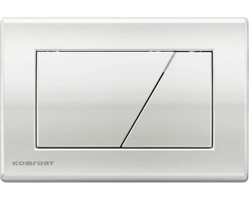 Betätigungsplatte AlcaPlast Komfort Drücker eckig 2-Mengentechnik chrom-glanz