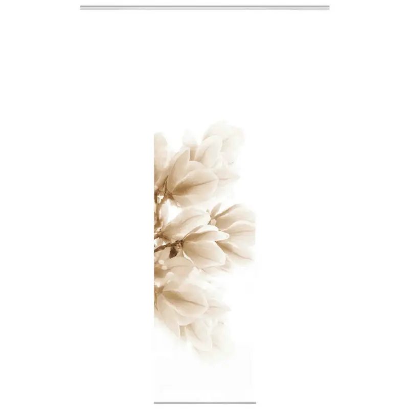 Flächenvorhang in Sandfarben blickdicht