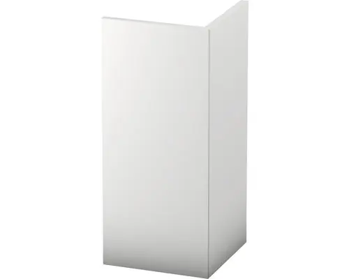 Eckschutzwinkel Hart-PVC weiß ungelocht 20 x 20 x 2500 mm