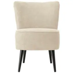 Sessel in Mikrofaser Creme