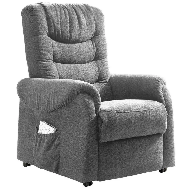 Fernsehsessel in Struktur Dunkelgrau