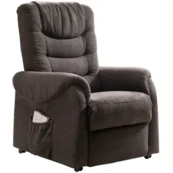 Fernsehsessel in Struktur Dunkelbraun